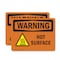Signmission Hot Surface Sign, 5 in H x 7 in W, Vinyl Decal, Hot Surface With Symbol OS-2PACK-WS-D-57-L-12188 - alternate 1